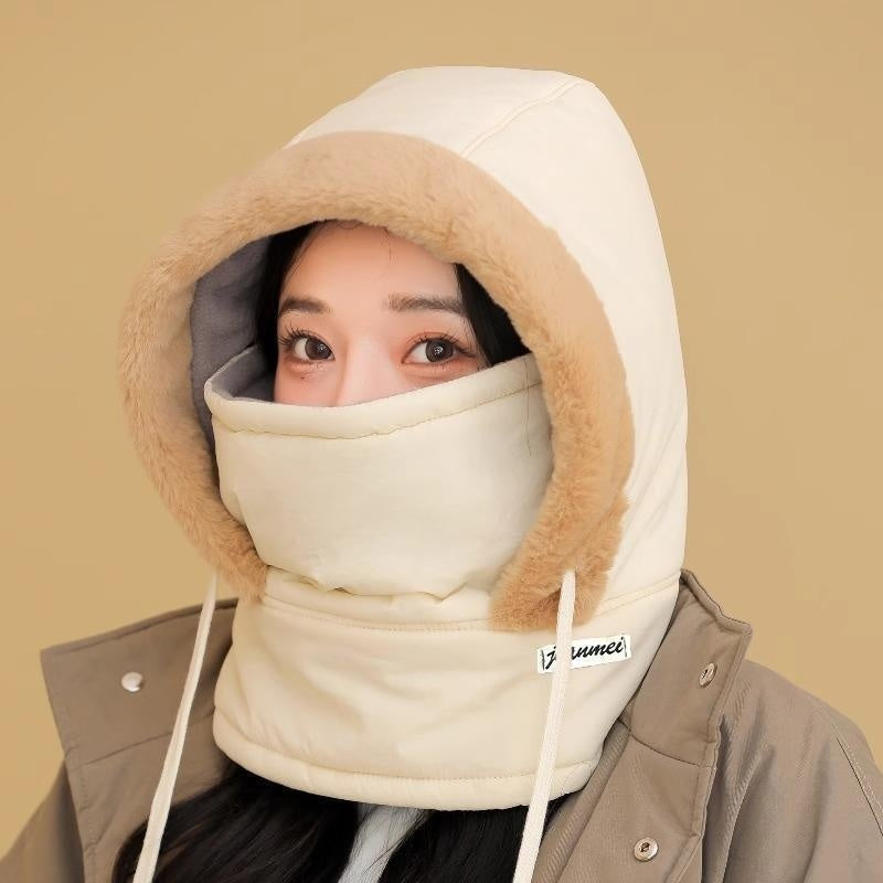 Cold-proof Ushanka Thick Mask Integrated Wind-proof Cap