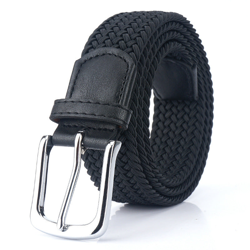 Silk Elastic Woven Elastic Men's Women's Belt Canvas Belt
