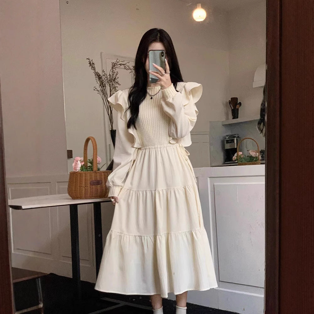 French-style Ethereal Ruffled Dress