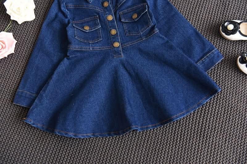 Denim Dress For Middle And Small Girls - Eshtree