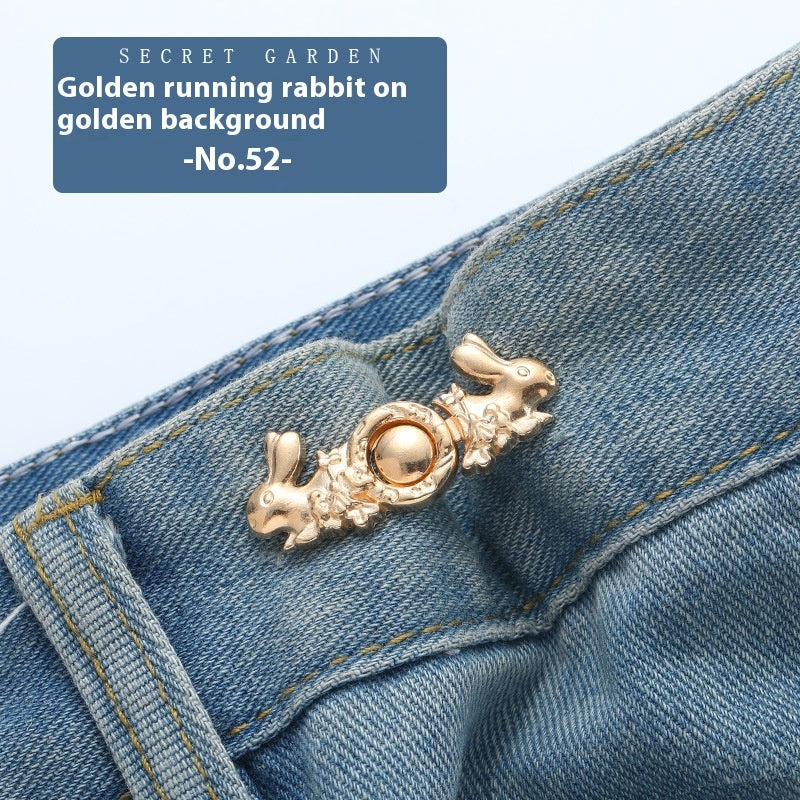 Waist Button Metal Buckle Nail-free Snap Fastener