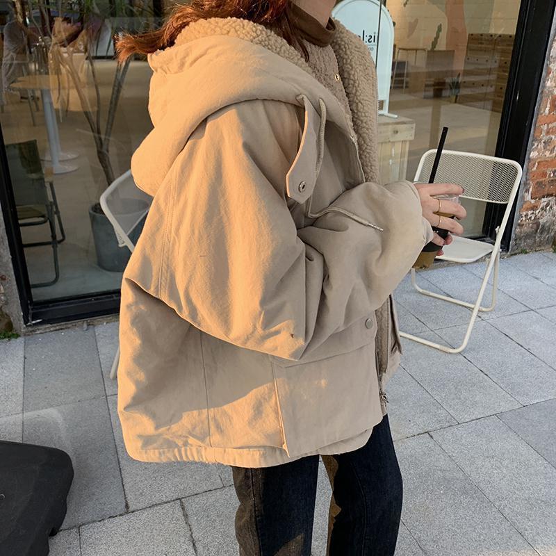 Thickened Double-sided Lamb Wool Coat For Women