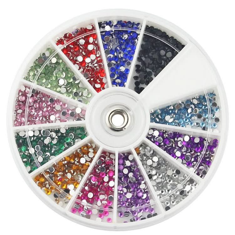 Diamond fake nails domestic rhinestones 12 colors - Eshtree