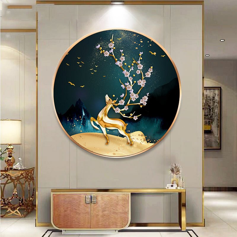 Diamond Painted Deer Living Room Crystal Living Room Tiled Cross Stitch - Eshtree
