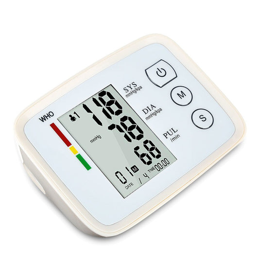 Digital Arm Blood Pressure Test Kit Cuff Sensor Monitor BP Automatic Pressure Tonometer Tensiometer Heart Rate Pulse Meter - Eshtree