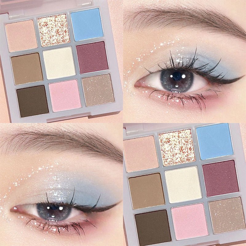 DIKALU Nine - color Eye Shadow City Cold And Warm Plate Shimmer Matte Acrylic Transparent Nine - grid Eye Shadow - Eshtree