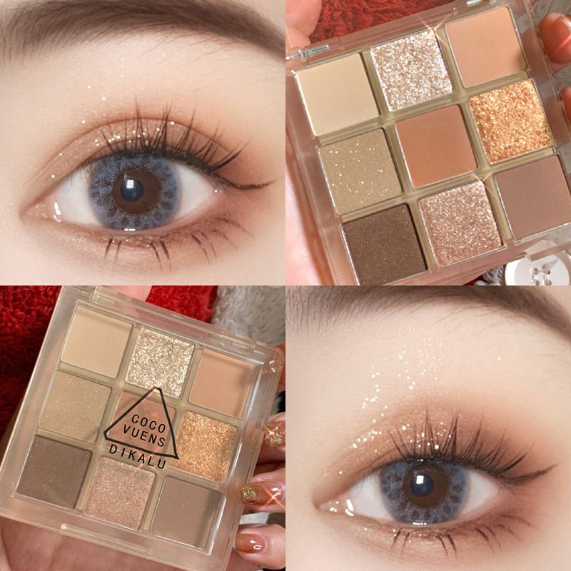 DIKALU Nine - color Eye Shadow City Cold And Warm Plate Shimmer Matte Acrylic Transparent Nine - grid Eye Shadow - Eshtree