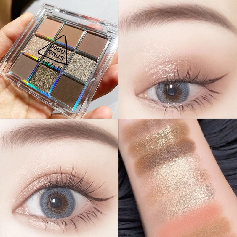 DIKALU Nine - color Eye Shadow City Cold And Warm Plate Shimmer Matte Acrylic Transparent Nine - grid Eye Shadow - Eshtree