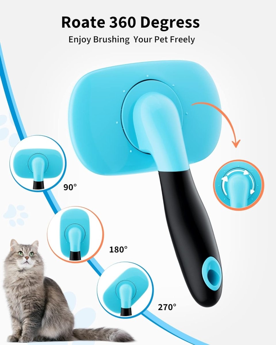 Dog Brush Cat Brush Pet Grooming Brush - Shedding Grooming Tools - Eshtree