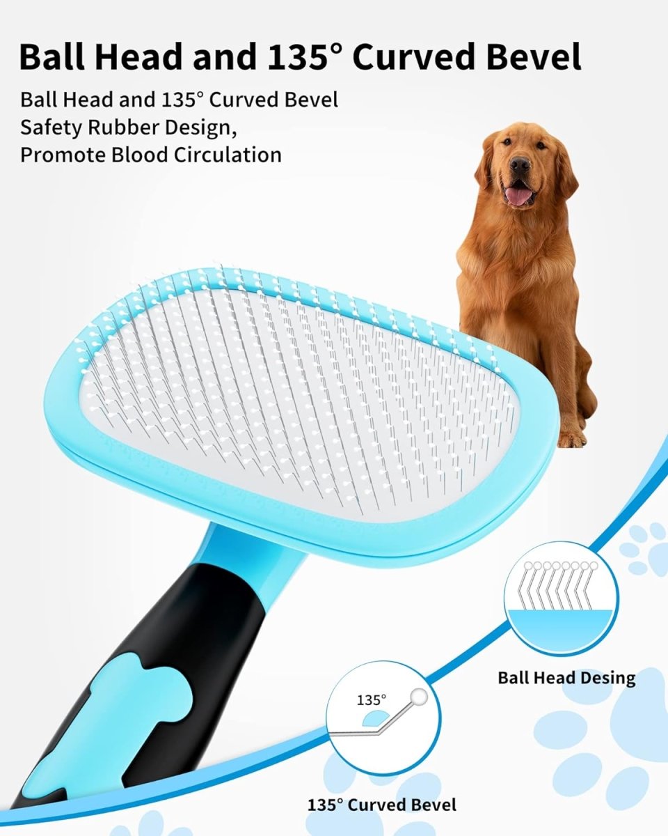 Dog Brush Cat Brush Pet Grooming Brush - Shedding Grooming Tools - Eshtree