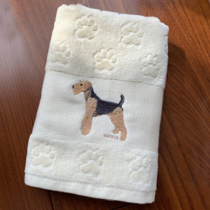 Dog Embroidery Water Absorbing Wash Towel - Eshtree