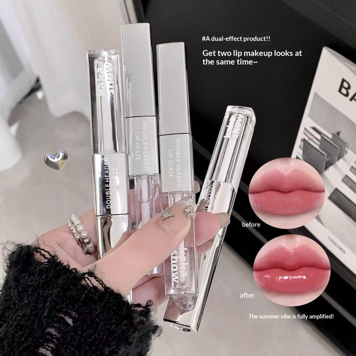 Double - ended Dual - effect Lip Gloss Matte Velvet - Eshtree