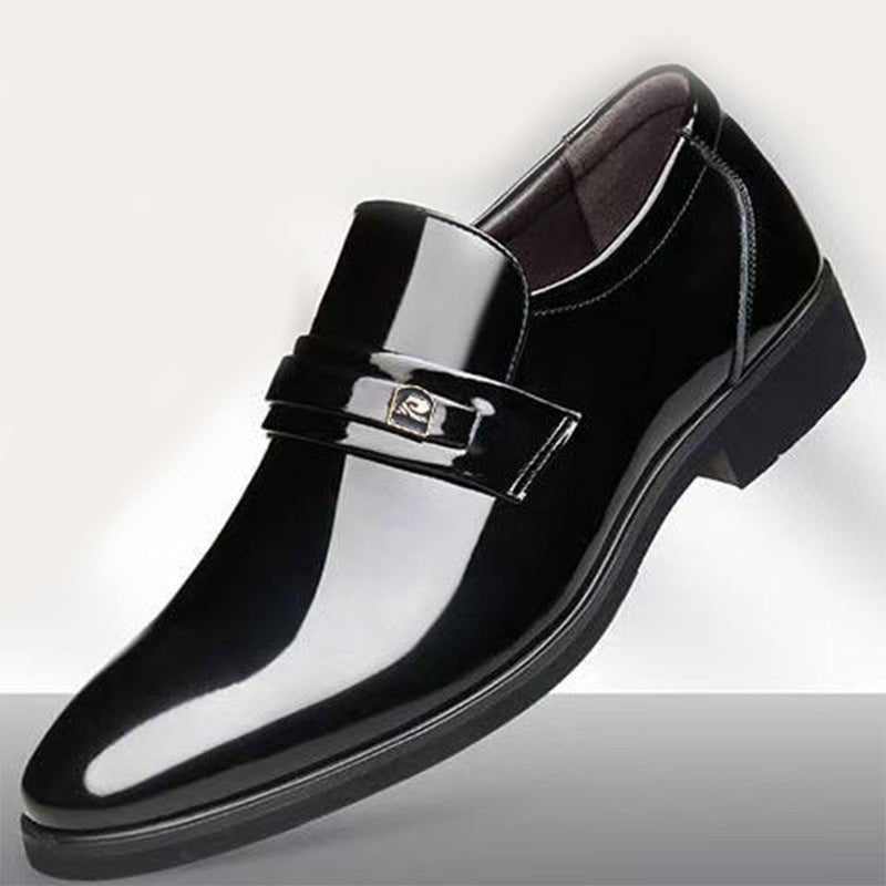 Dress Leather Shoes With A Mirror Like Slip On Design - Eshtree