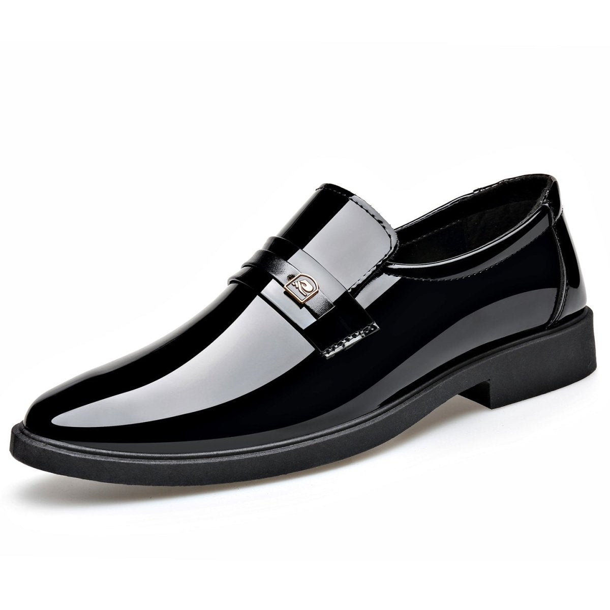 Dress Leather Shoes With A Mirror Like Slip On Design - Eshtree