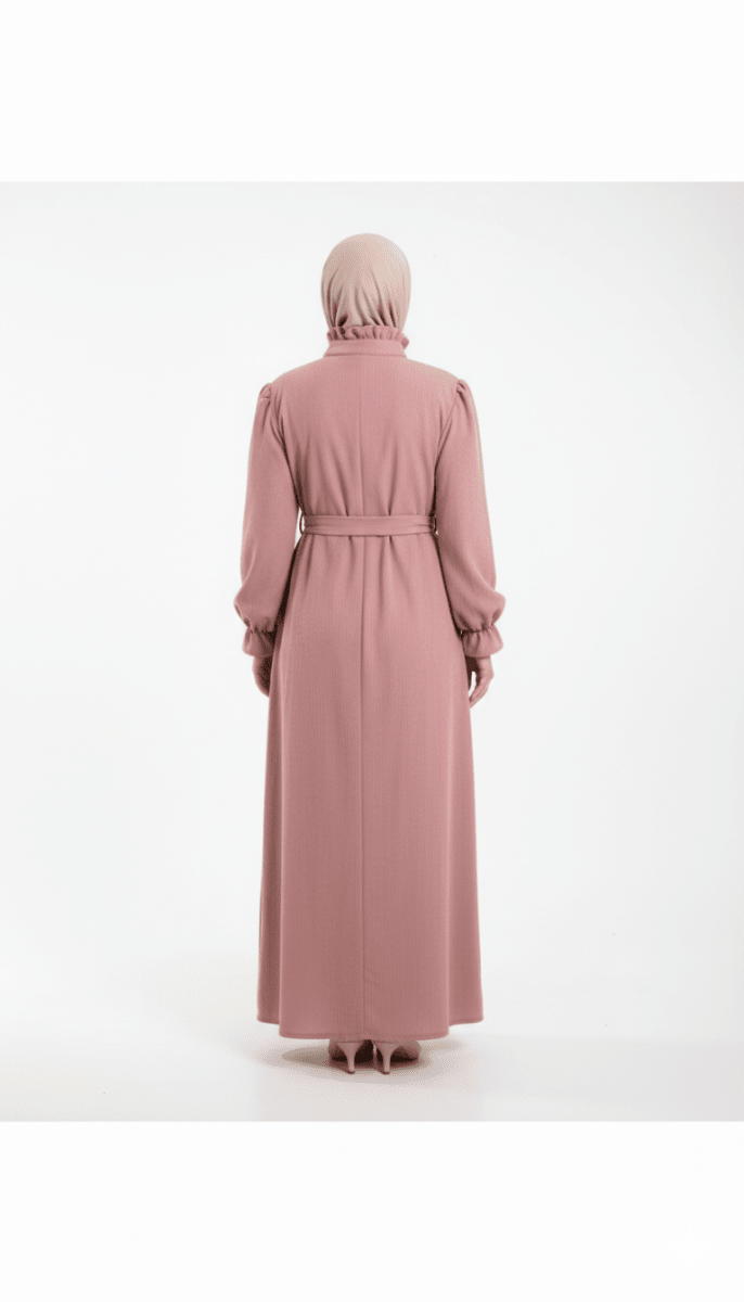 دريس طويل قطيفة مضلّع ، تصميم محتشم وأنيق للمحجبات - Eshtree