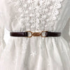 Punch-free Matte Buckle Adjustment Belt Women