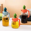 Glass Oiler Brush Cover Integrated Household Leak-proof Oil Bottle Baking And Barbecue Non-oil-stick Bottle