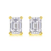 Sinking - A Fashionable And Trendy Accessory Set With Top-quality Moissanite S925 Silver And Platinum-plated Stud Earrings. The Gold Rose Gold Color Can Be Detected By A Diamond Pen