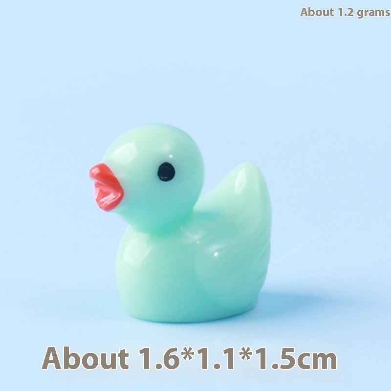 Resin Shrink Mini Little Duck Pendant