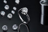 Dazzling Promise - A Wedding Ring Set With 1-carat Top-quality Moissanite S925 Silver And Platinum-plated Diamond. The Ring Can Be Inspected With A Diamond Pen