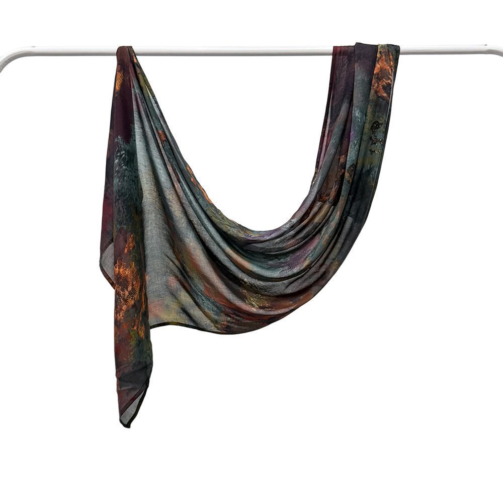 Modal Cotton Headscarf Marble Digital Printing