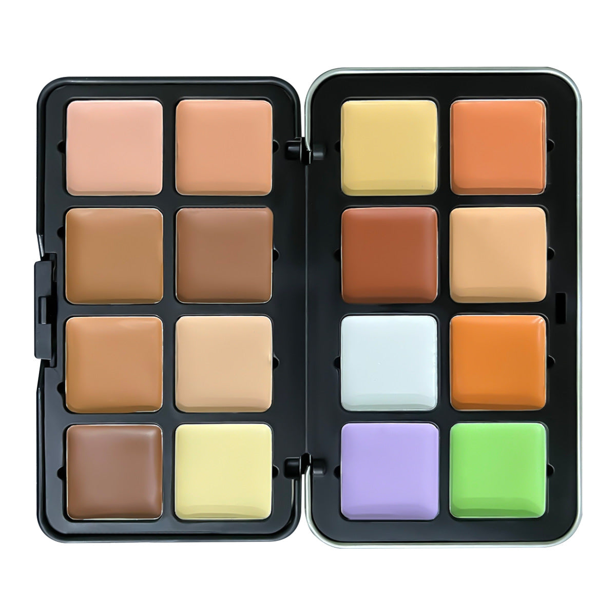 Cross-border TEMU Amazon Hot 12-color Blusher Plate Matte Shimmer High-gloss Multi-color Cream Blush Plate