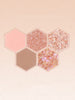 Honeycomb Diamond Eyeshadow Palette Honey Tea Orange Brown Matte Pearlescent Glitter Color Daily