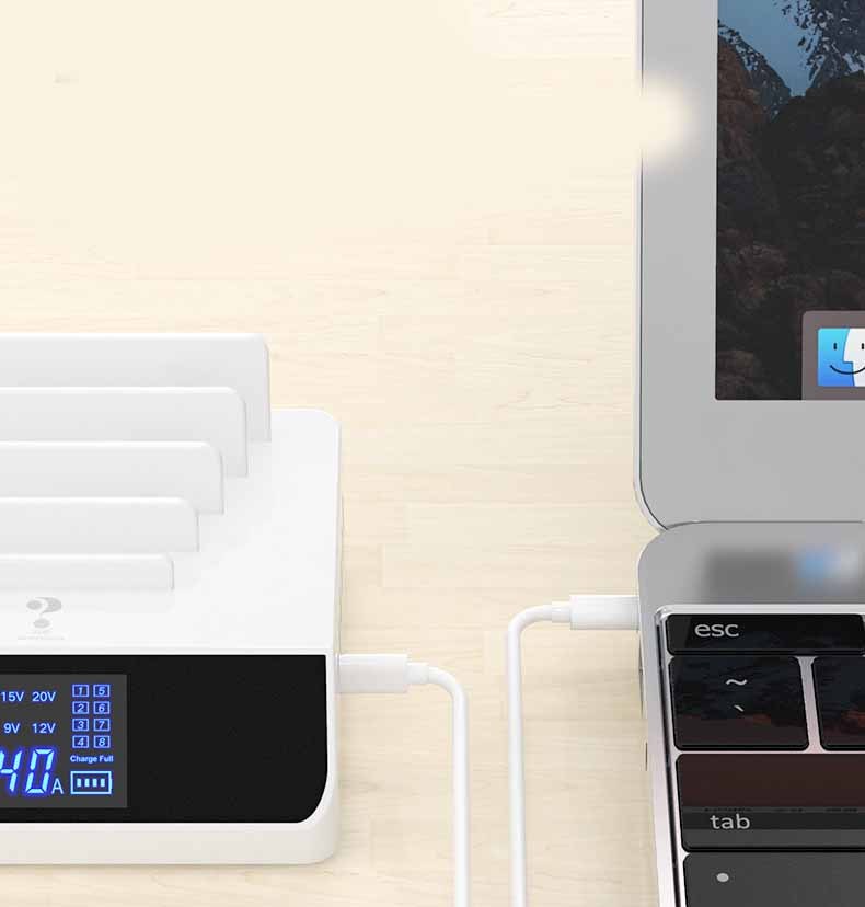 حامل شاحن الهاتف المحمول بشاشة ذكية