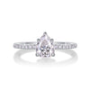 Dream - A Wedding Ring Set With Top-quality Moissanite S925 Silver And Platinum-plated Diamond Can Be Tested With A Diamond Pen
