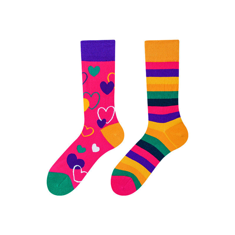 Asymmetric Middle Tube Cotton Socks Children