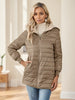 Aveloria Modichic Casual Versatile Solid Color Fleece Hooded Padded Padded Coat
