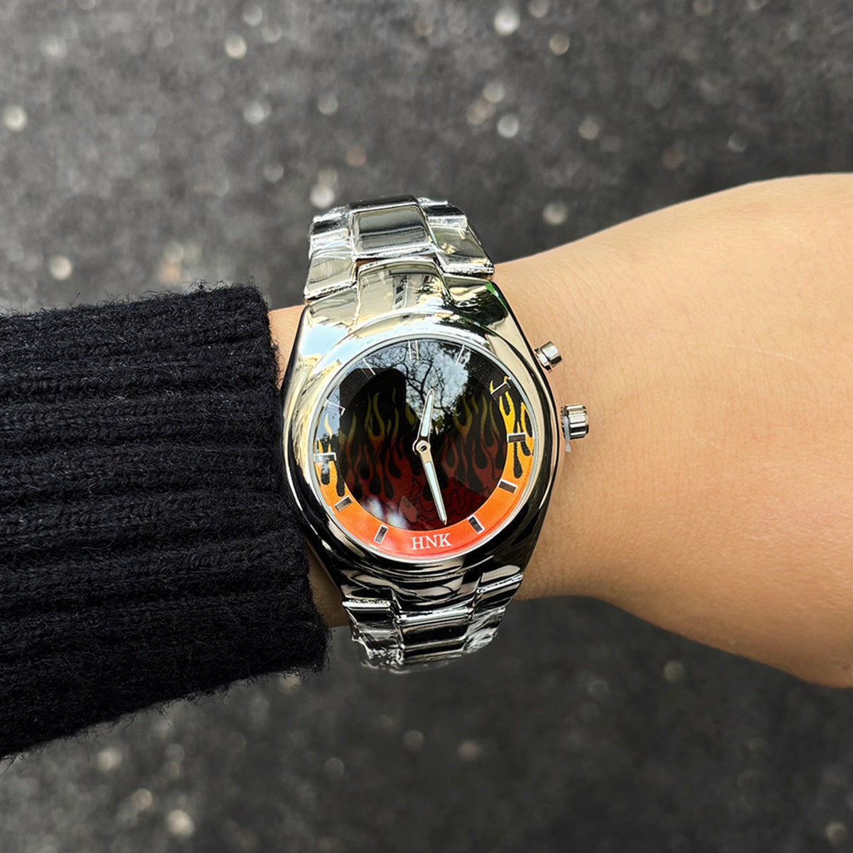Y2K-inspired Creative Dynamic Flame Original Mens Watch