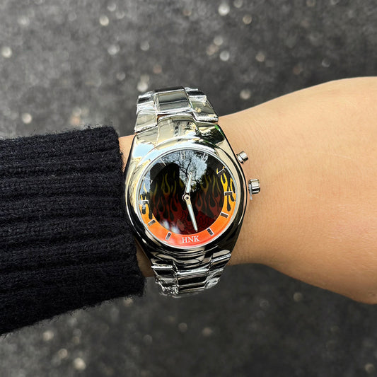 Y2K-inspired Creative Dynamic Flame Original Mens Watch
