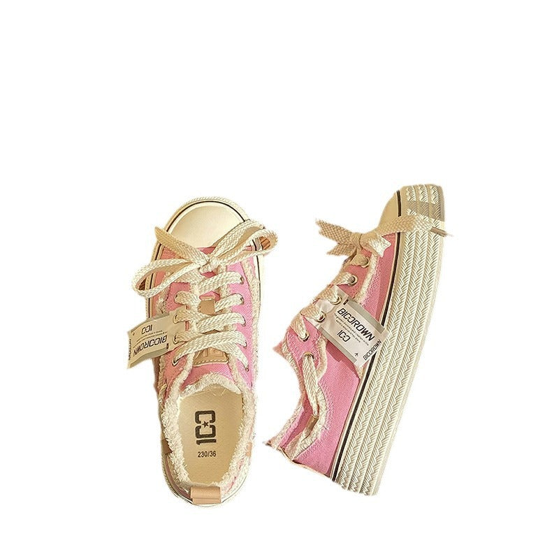 Fall Classic Style Canvas Shoes Women's Low-top