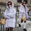 Women's Padded Fleece Jacket Winter Hooded Outside