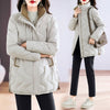 Mid-length Loose And Simple Cotton-padded Coat