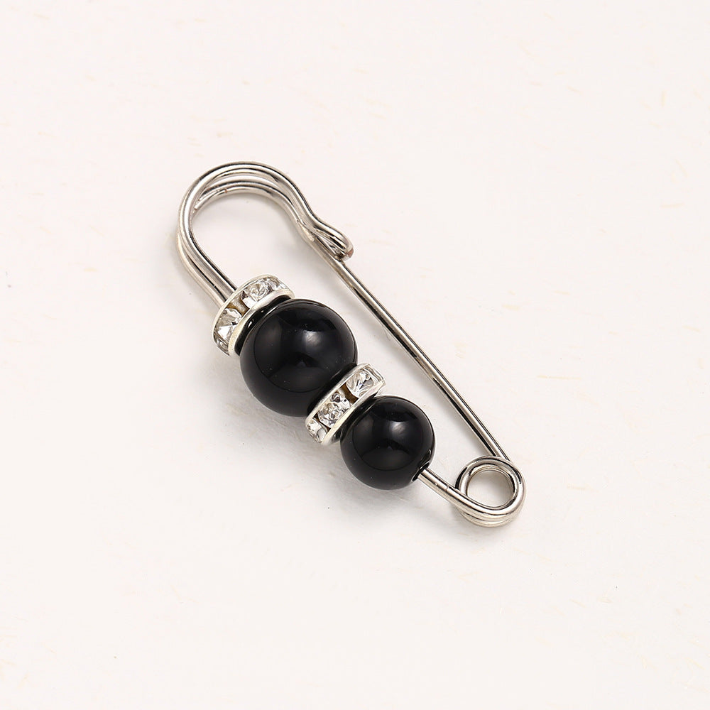 Cross-border Pearl Waist Of Trousers Pin Fixed Clothes Skirt Brooch Belt Buckle