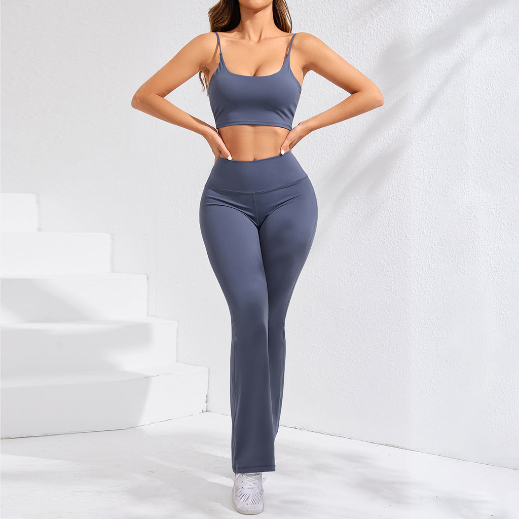 Women's Solid Color Casual High Waist Hip Lift Yoga Pants
