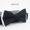 Men's Solid Color Formal Wear Wedding Business Casual Groom Groomsman Bow Tie