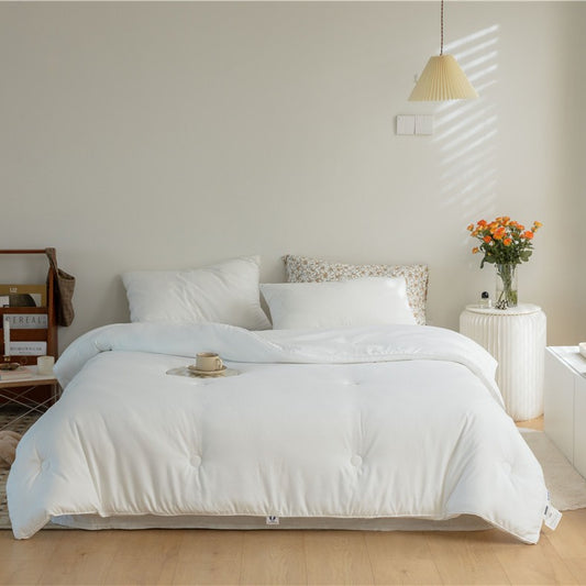 Thickened DuPont Fiber Faux Goose Down Winter Quilt For Warmth