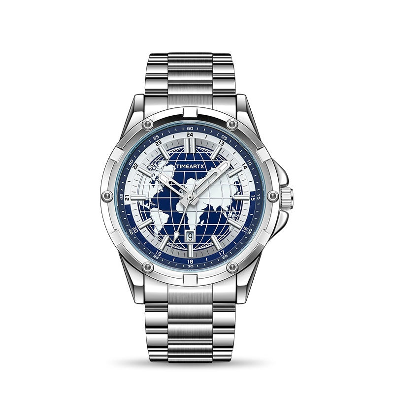 Luminous, Water-resistant Earth Quartz Watch