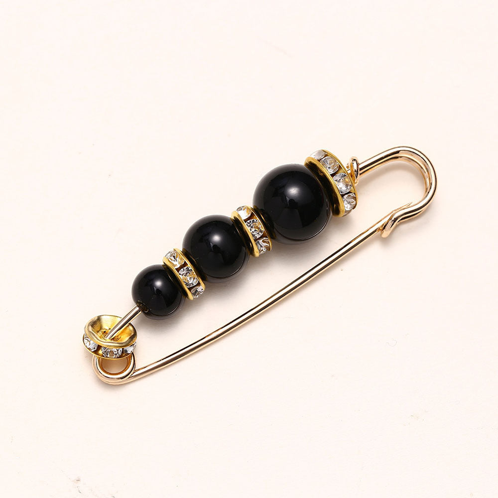Cross-border Pearl Waist Of Trousers Pin Fixed Clothes Skirt Brooch Belt Buckle