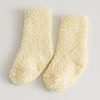 Warm Breathable Coral Fleece Children's Socks Candy Color Home Boy Girls Mid-calf Length Room Socks