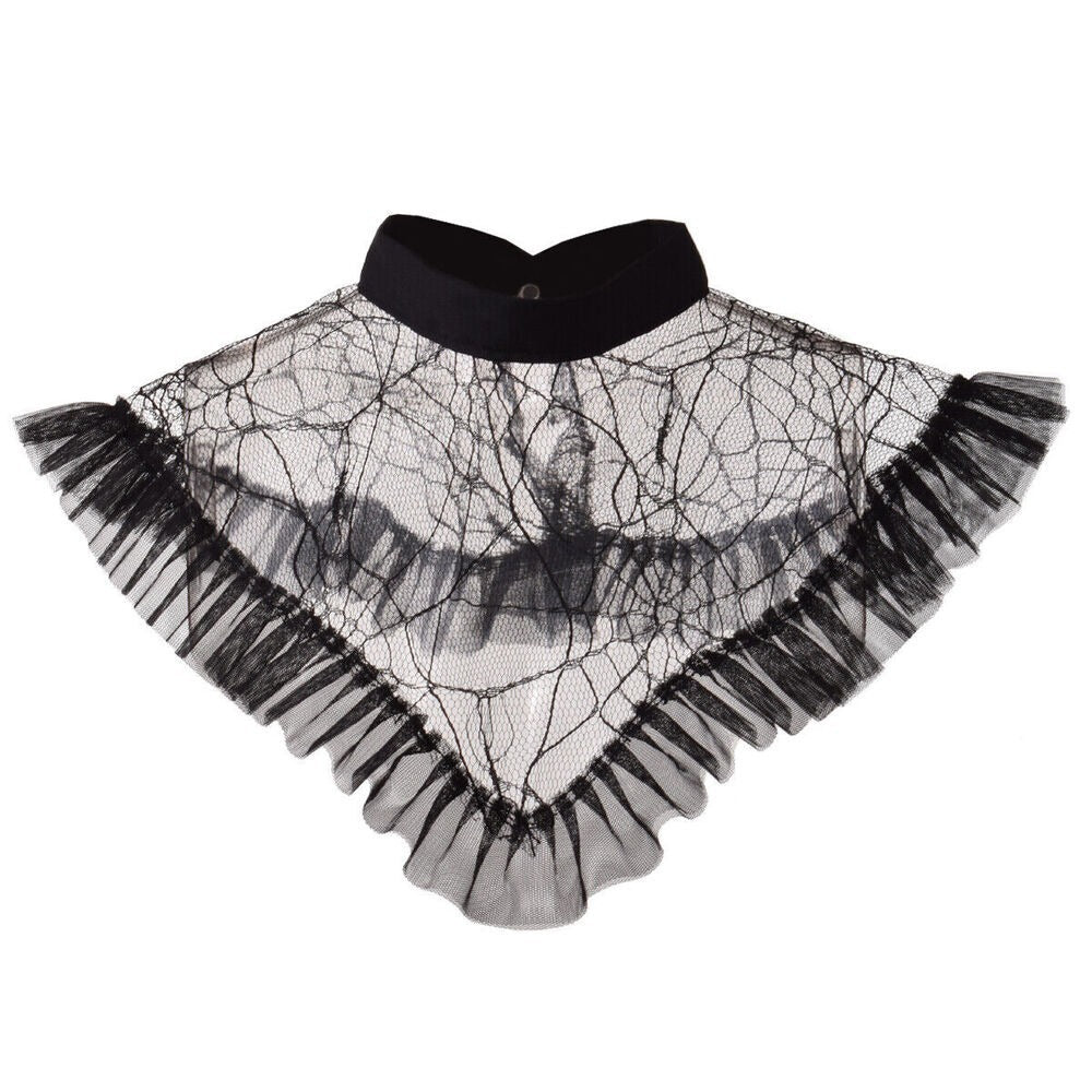 Fashion Mesh Black Lace Fake Collar Children