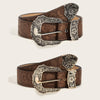 Brown Texture Niche Pin Buckle Belt