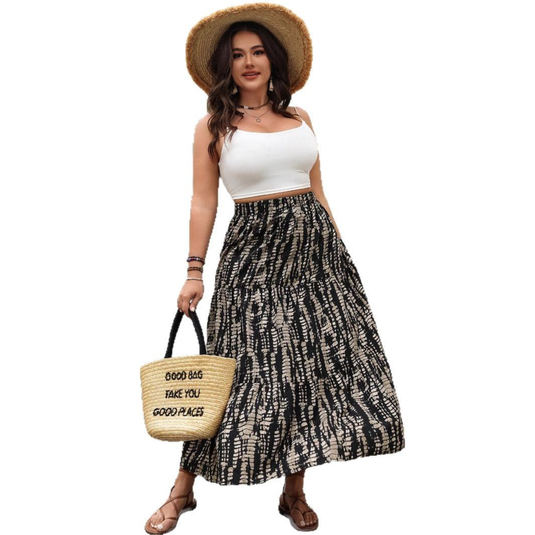 Women's All-match Casual High-end Plus Size High Waist Skirt