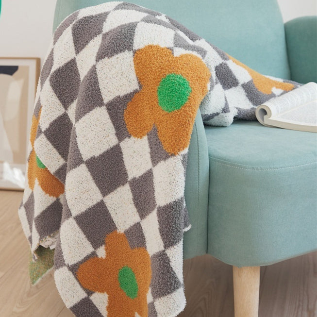 Office Nap Knitted Half Velvet Leisure Blanket