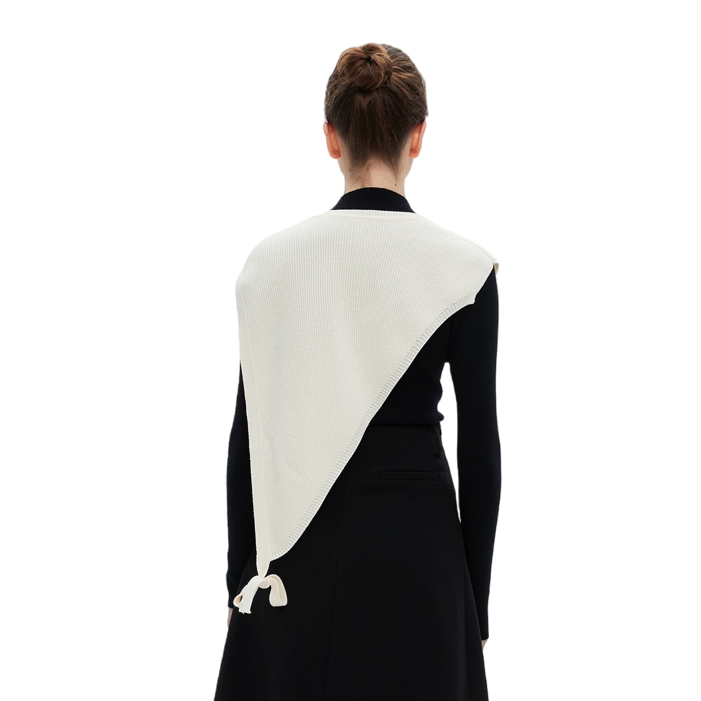 Thin Outer Match Shirt Short Sleeve Triangle Knitted Shawl