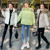Loose Hooded Gloves Thickened Thermal Quilted Jacket Coat For Women