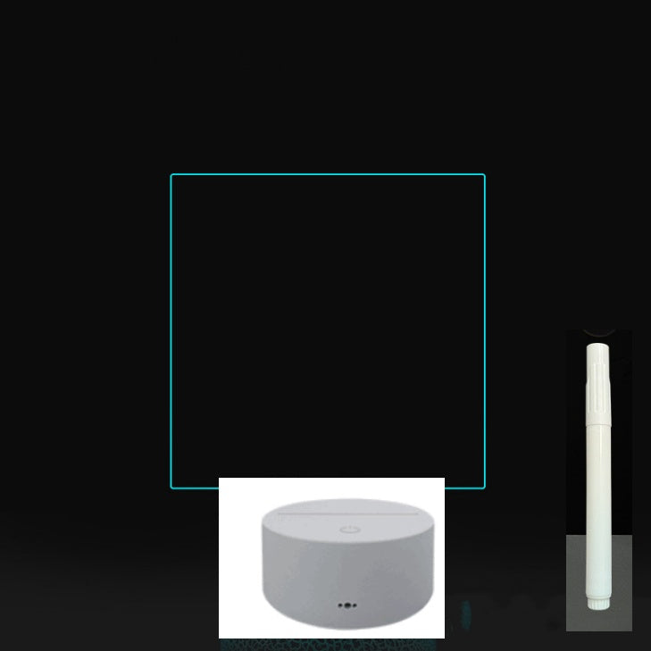 لوحة أكريليك ثلاثية الأبعاد مع إضاءة LED للوحة رسائل بخط اليد